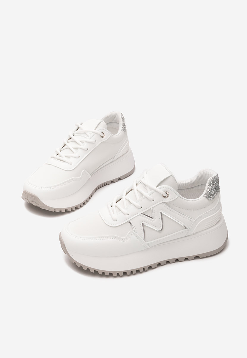 Ahri fehér platform sneaker cipő 