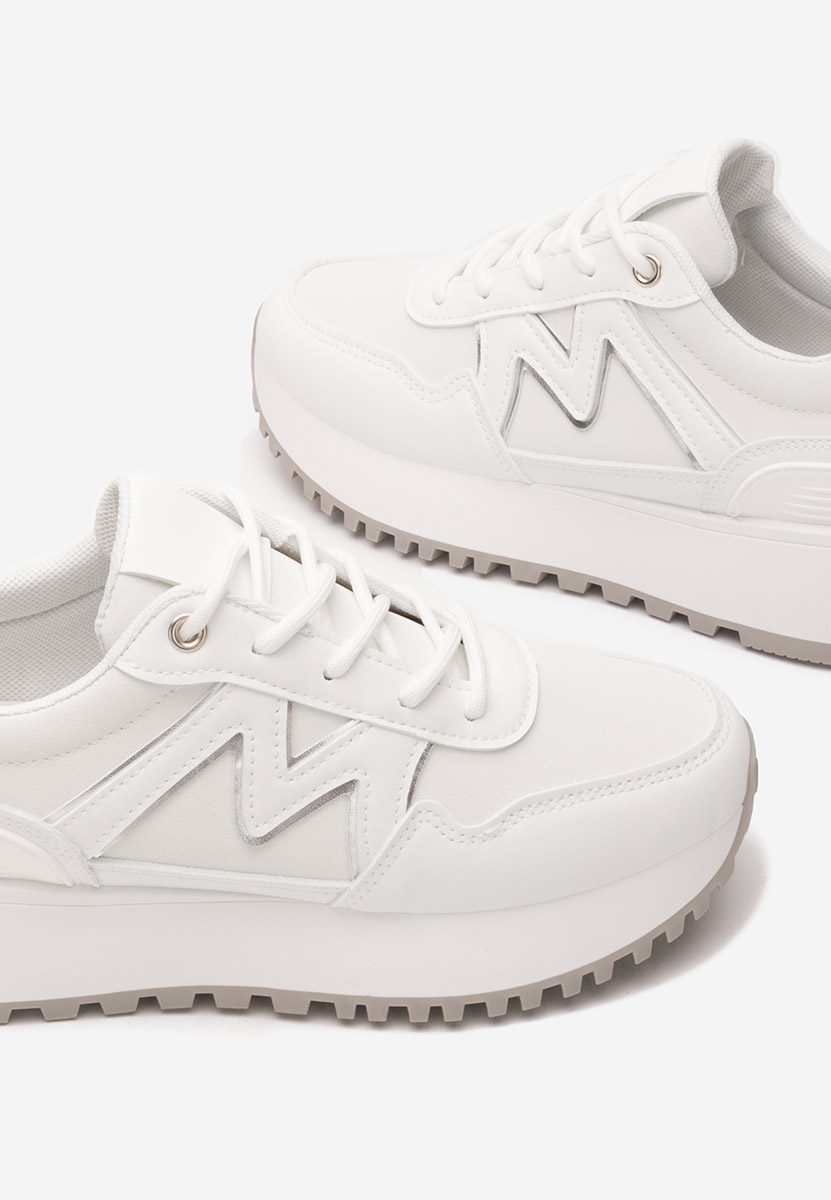 Ahri fehér platform sneaker cipő 