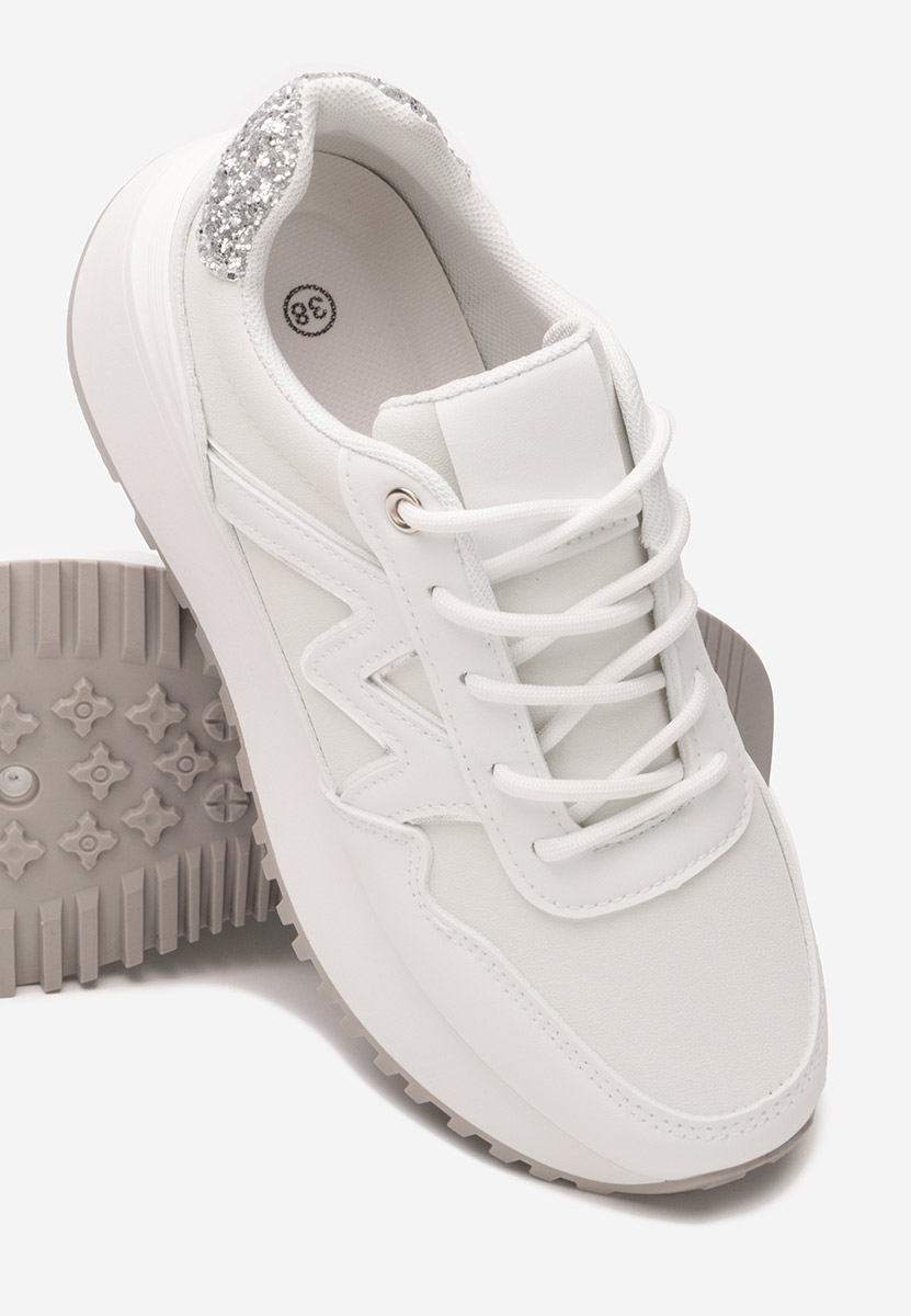 Ahri fehér platform sneaker cipő 