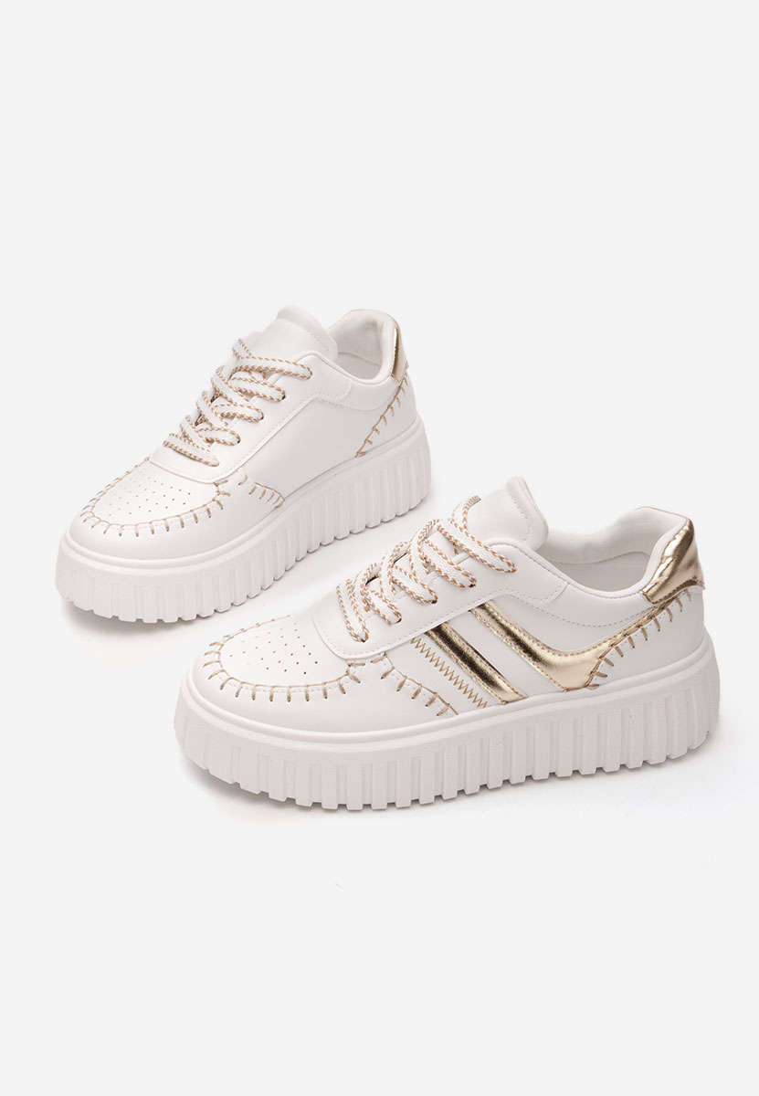 Brandie fehér platform sneaker cipő 