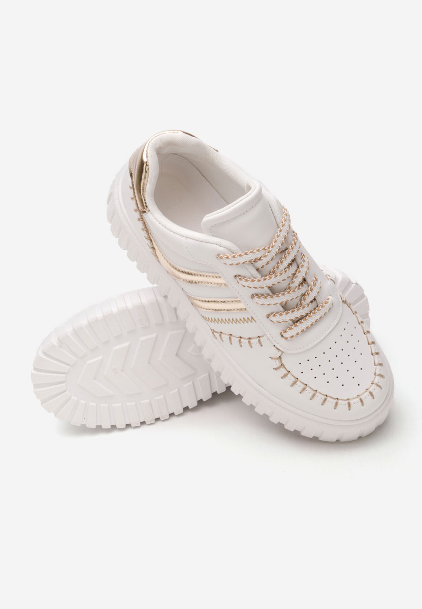 Brandie fehér platform sneaker cipő 