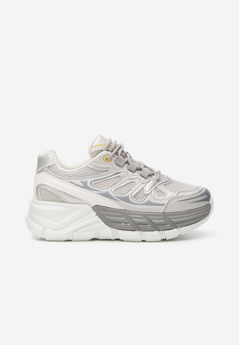 Amberly ezüst platform sneaker cipő 