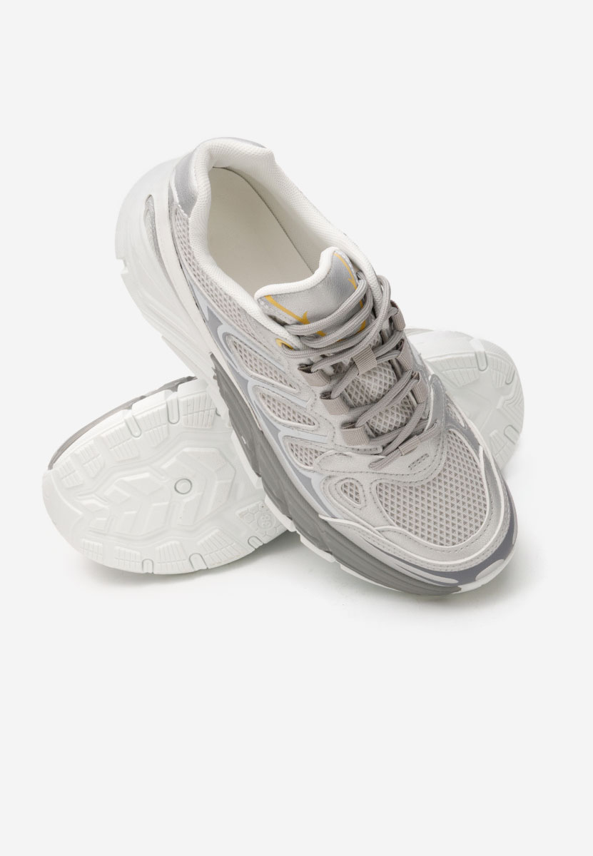 Amberly ezüst platform sneaker cipő 