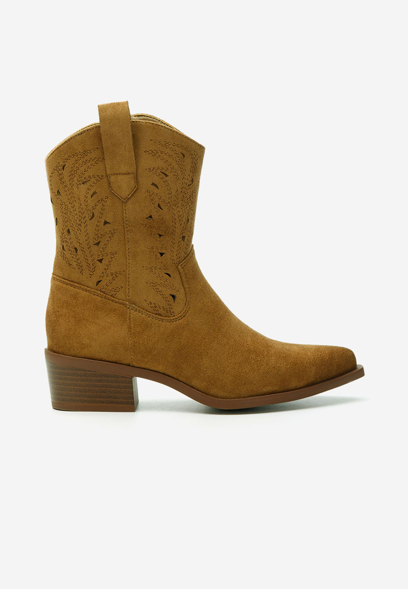Sharonna khaki cowboy csizma