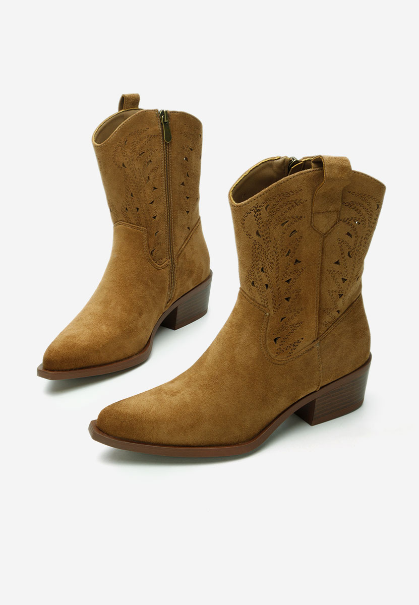 Sharonna khaki cowboy csizma