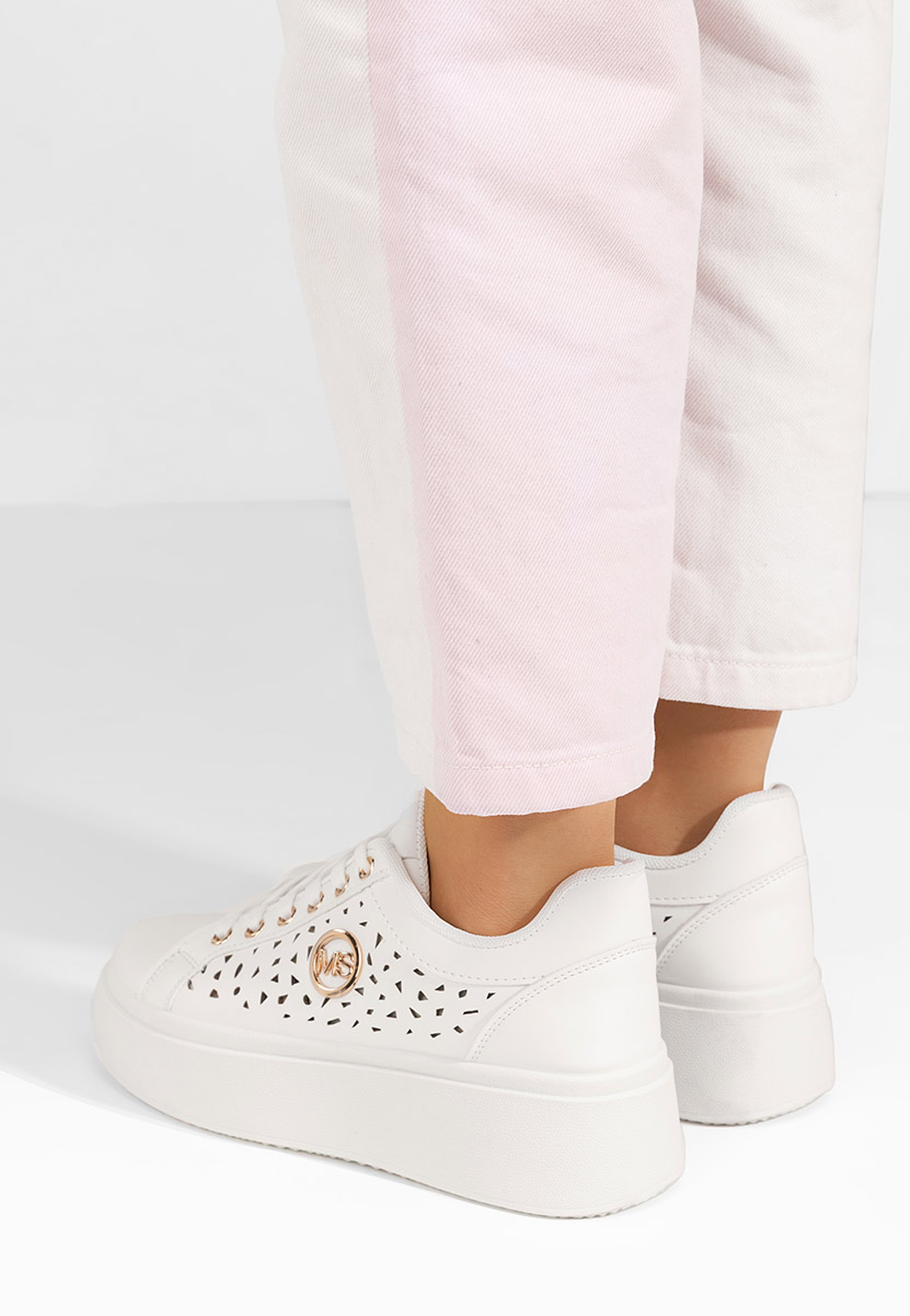 Nicolette fehér telitalpú platform sneaker