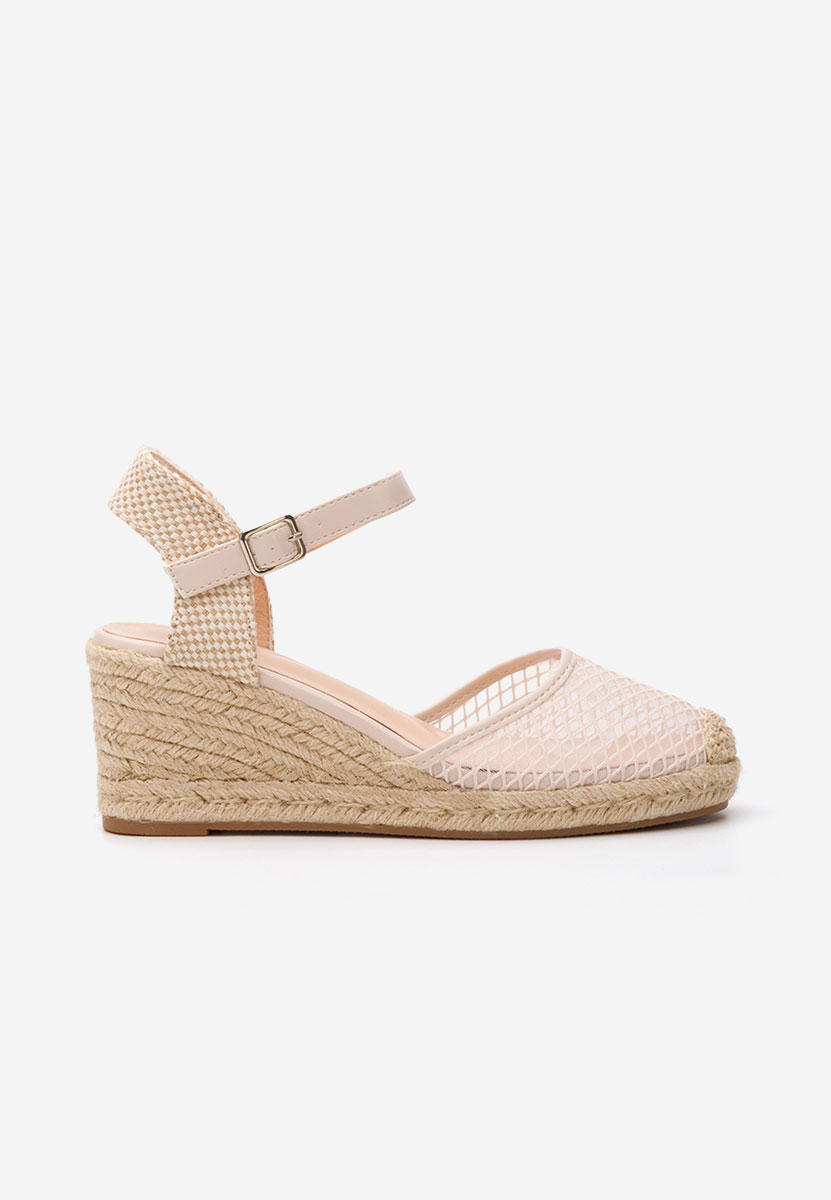 Shellyana bézs espadrilles szandál