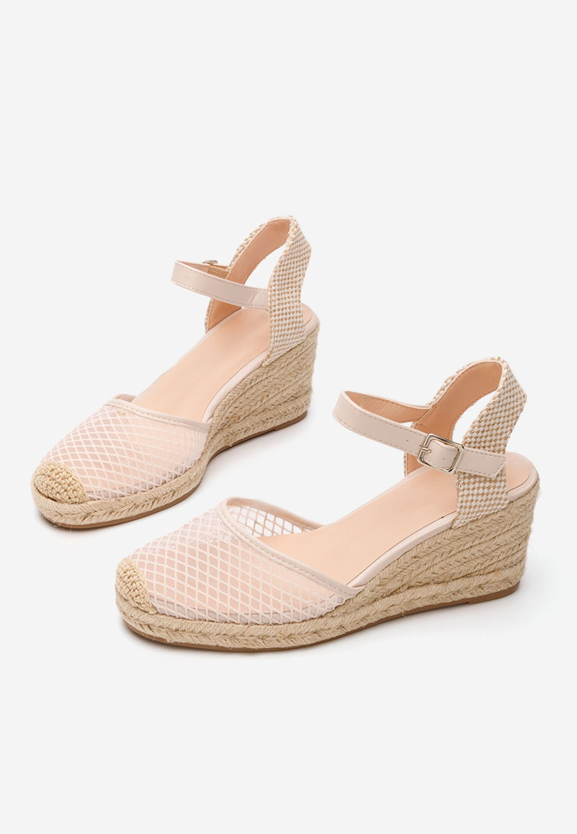 Shellyana bézs espadrilles szandál