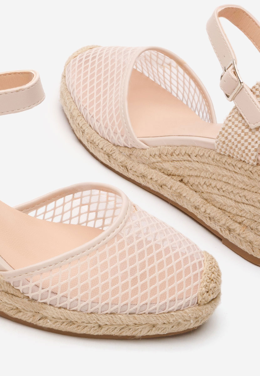 Shellyana bézs espadrilles szandál