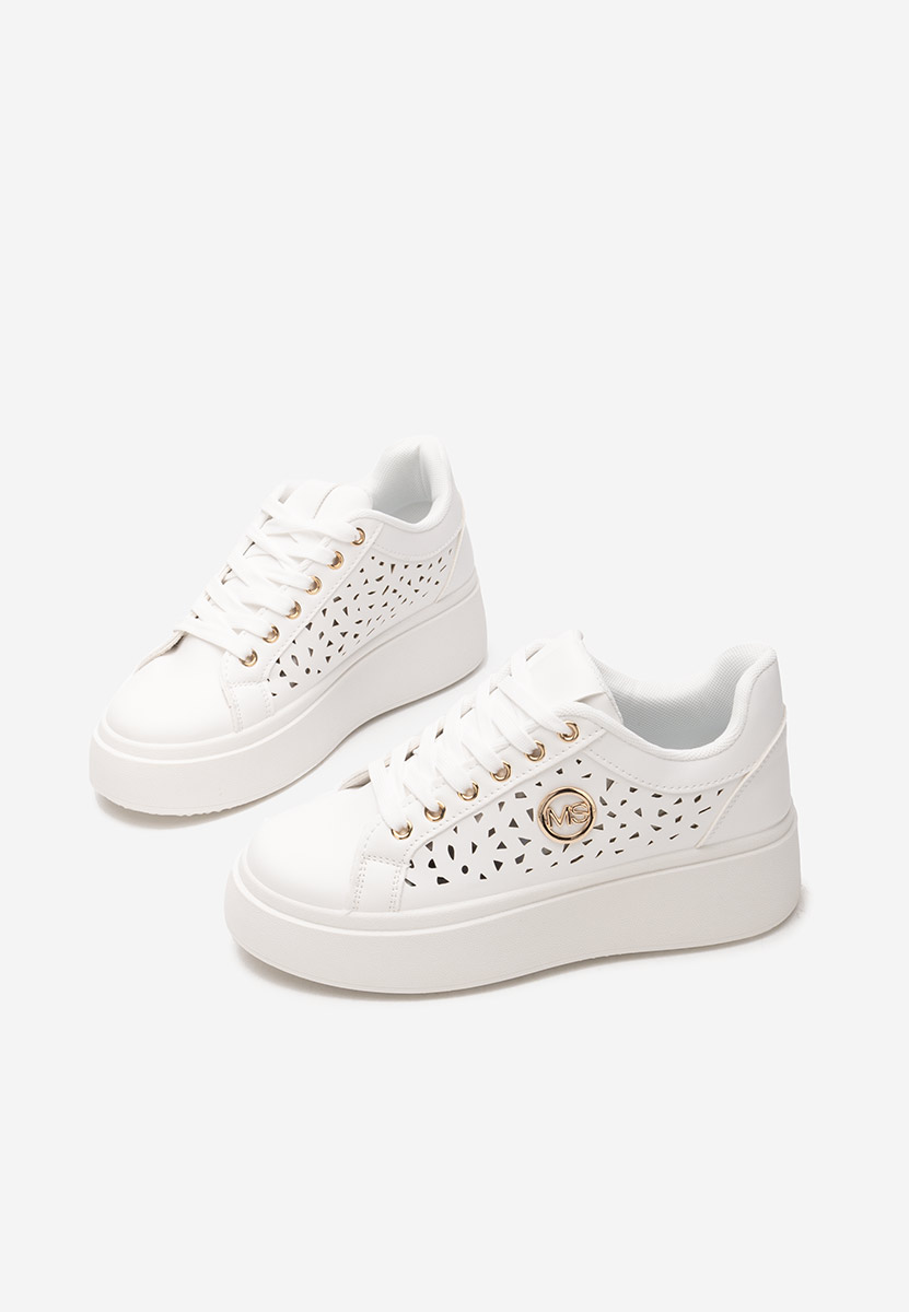 Nicolette fehér telitalpú platform sneaker
