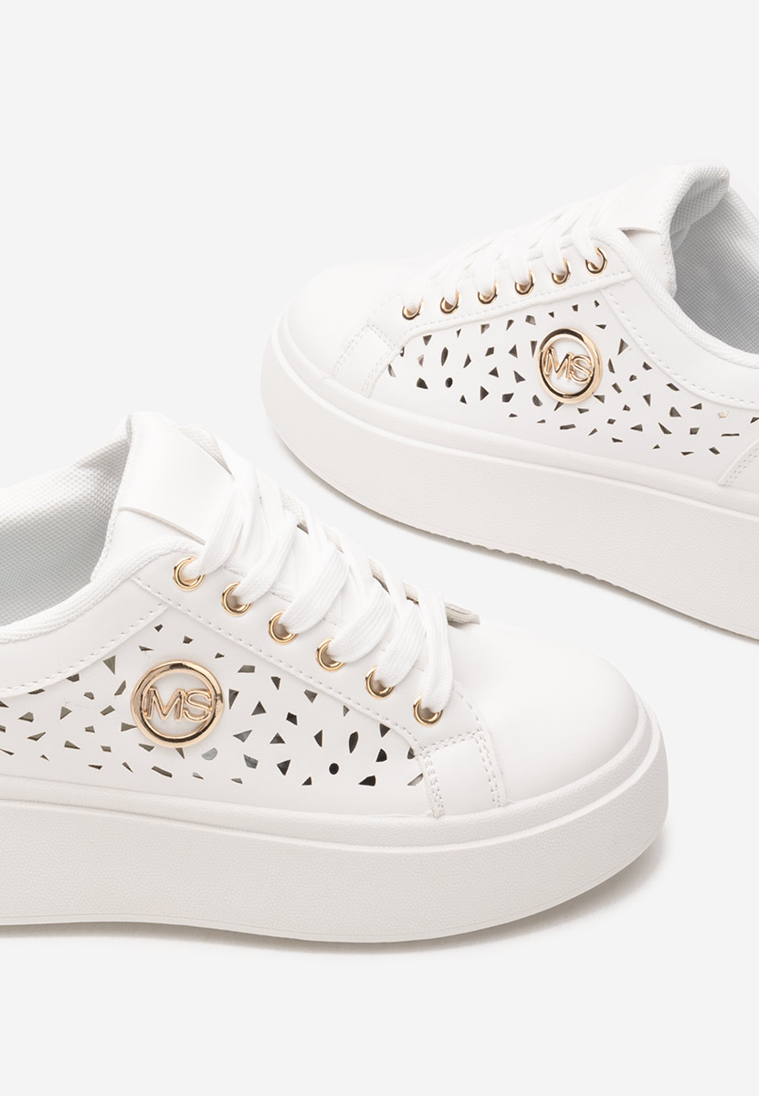 Nicolette fehér telitalpú platform sneaker