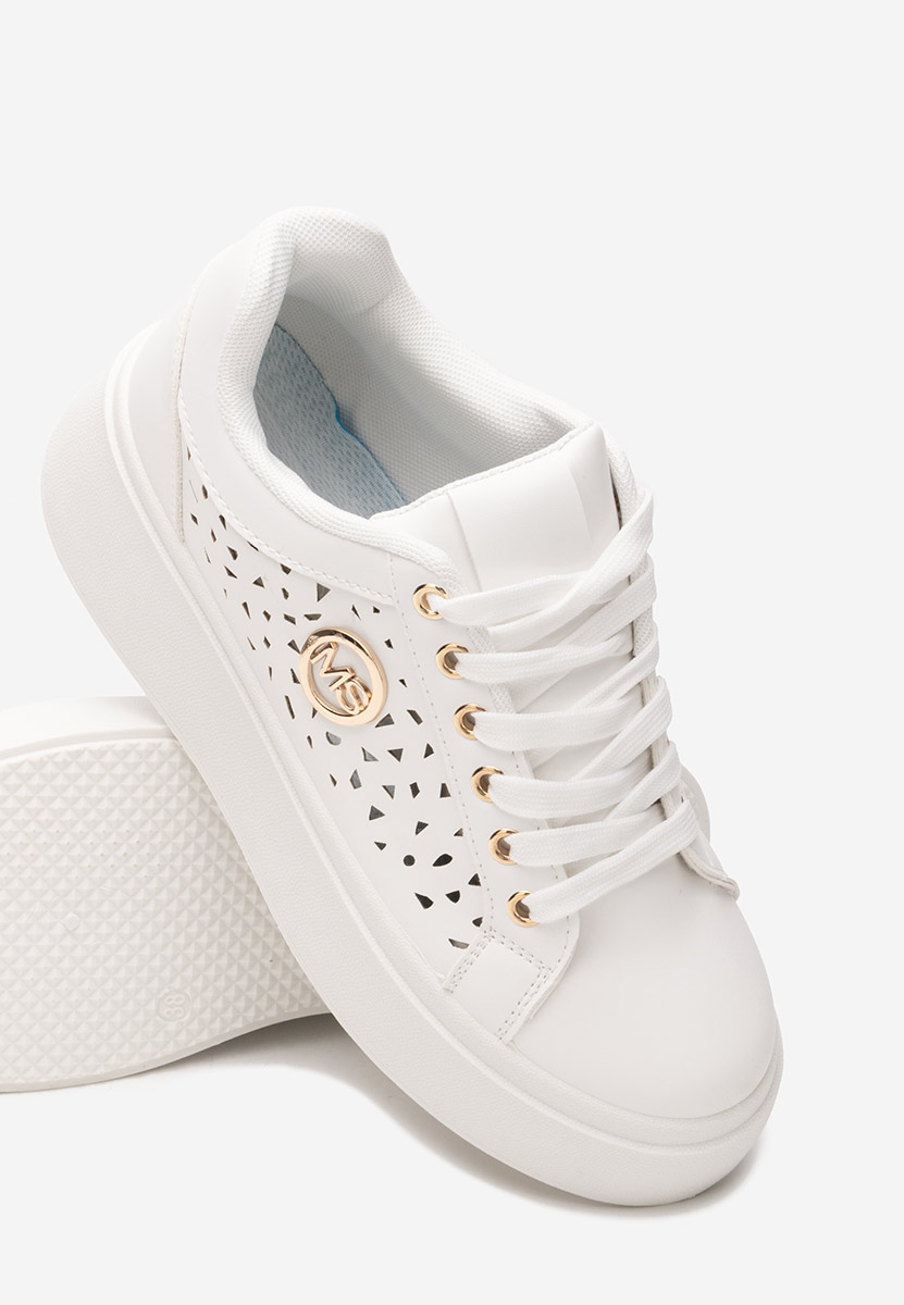 Nicolette fehér telitalpú platform sneaker
