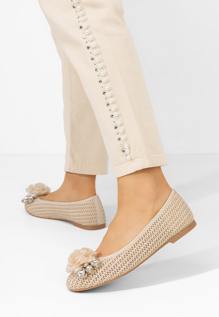 Sidney bézs elegáns balerina 