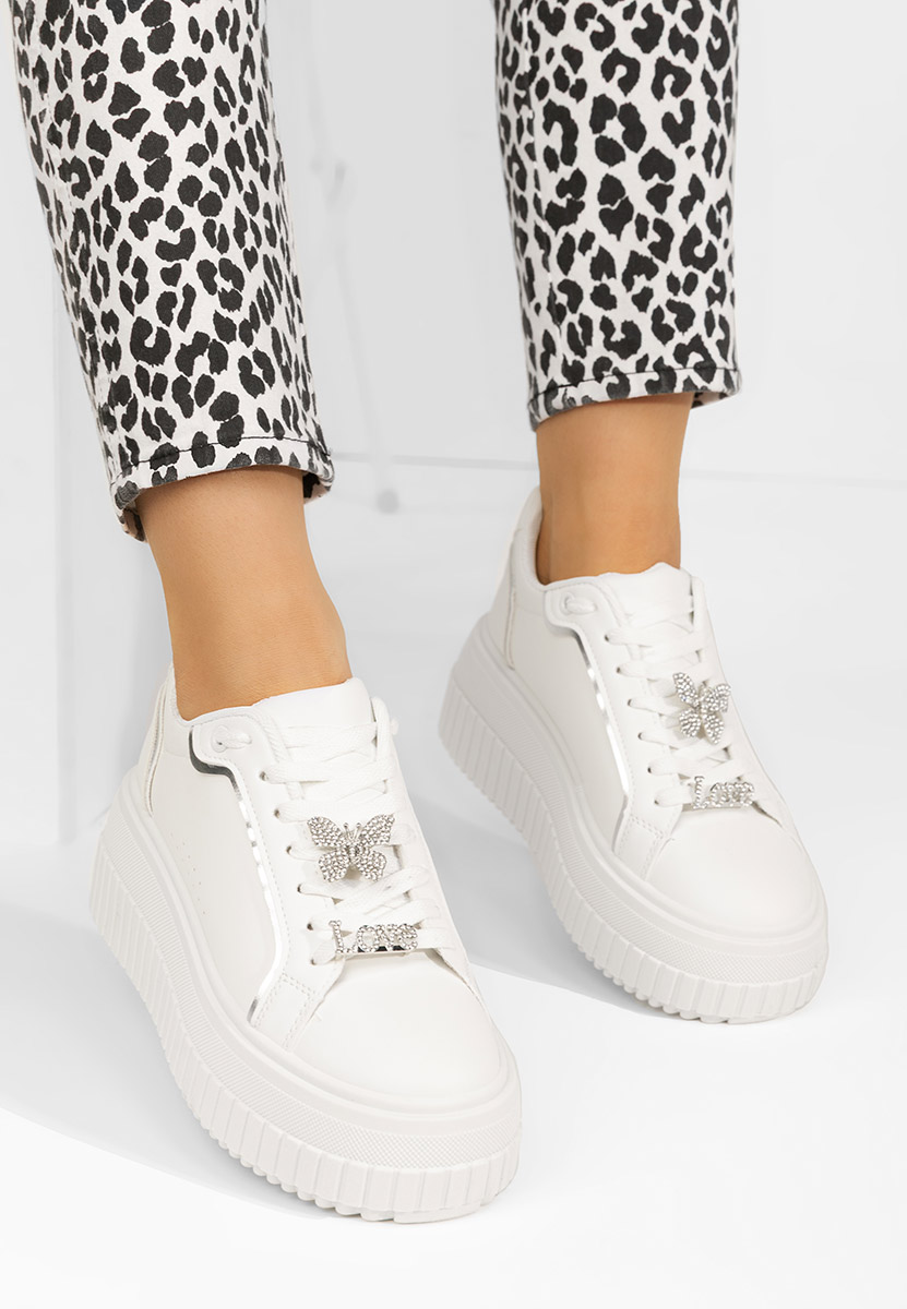 Laureena v2 fehér telitalpú platform sneaker