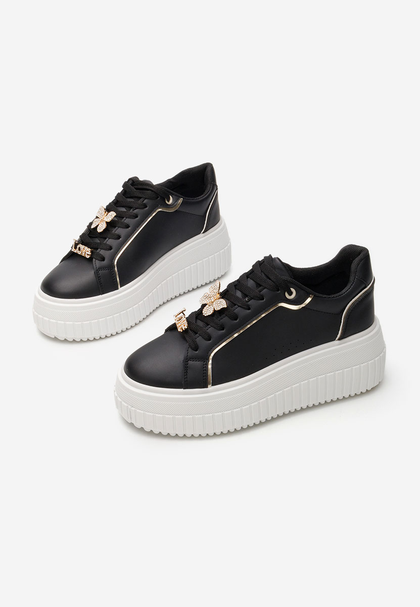 Laureena fekete telitalpú platform sneaker