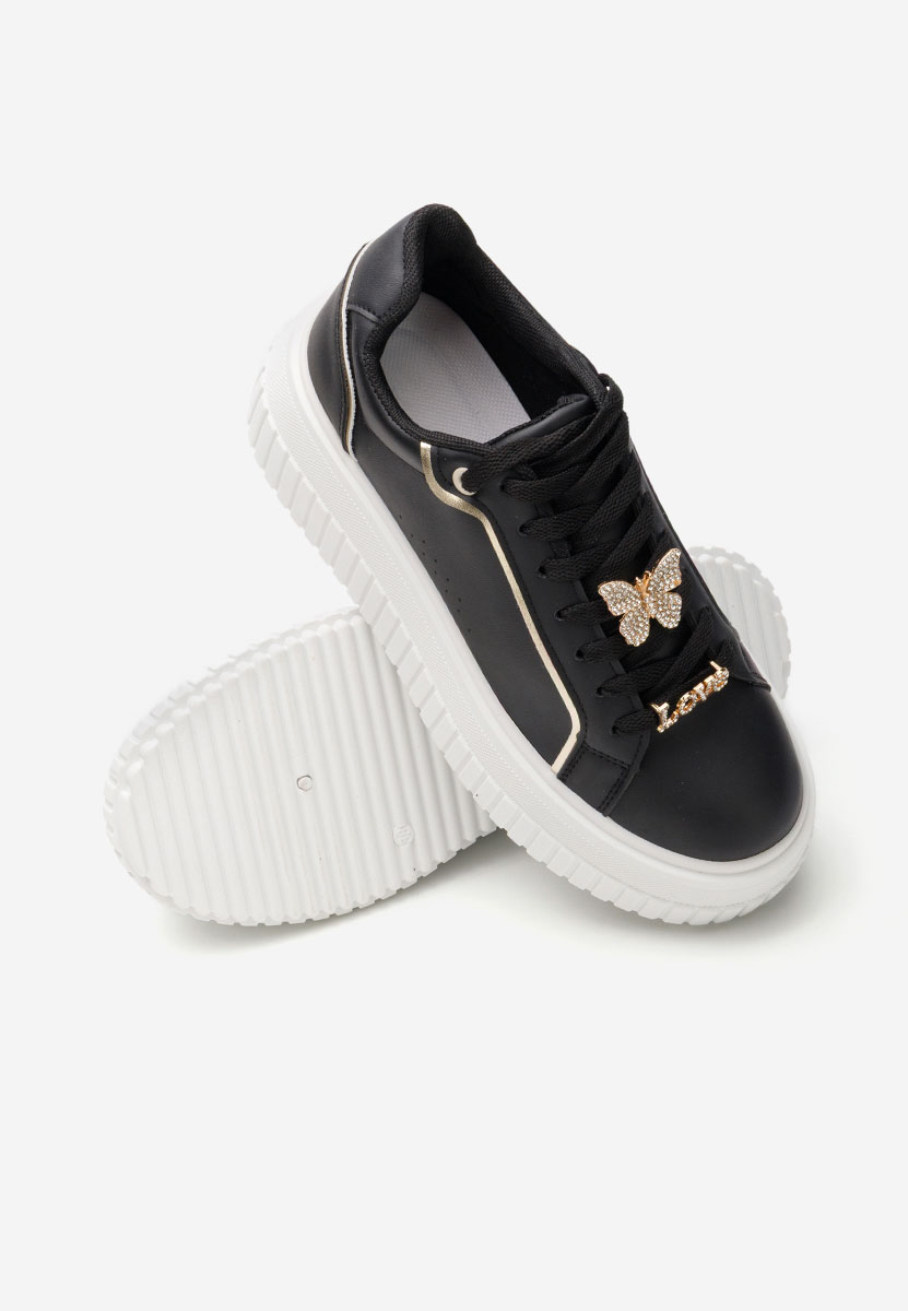 Laureena fekete telitalpú platform sneaker