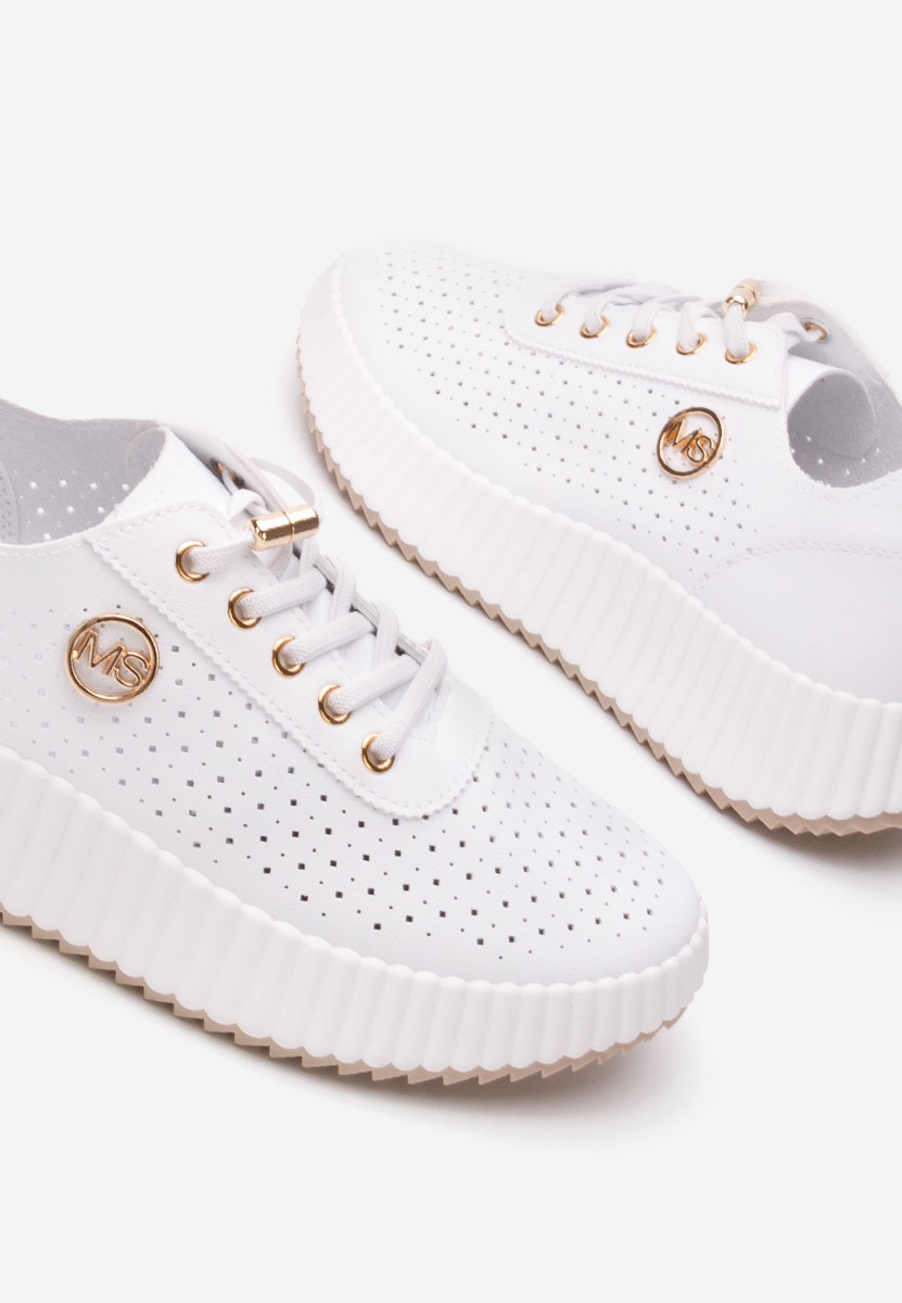 Marlena fehér platform sneaker cipő 