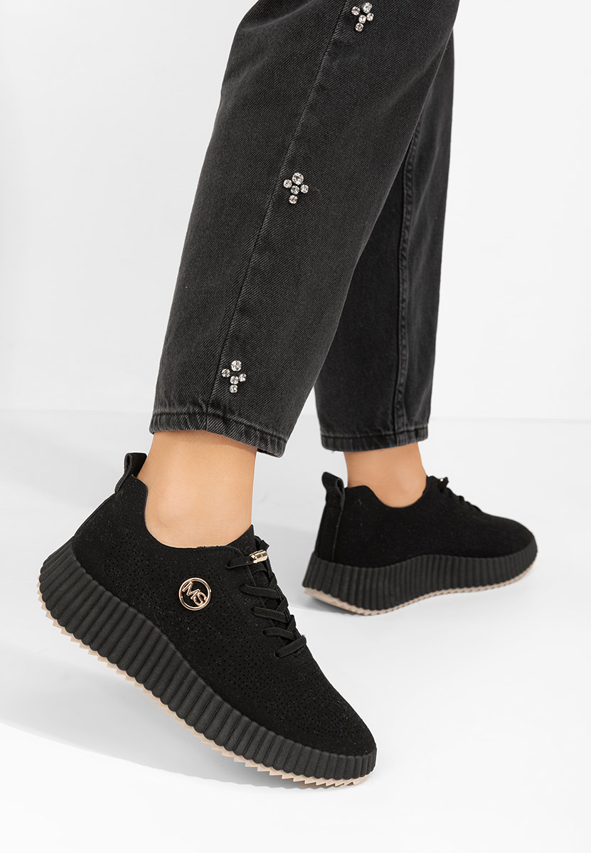 Antonya fekete platform sneaker cipő 