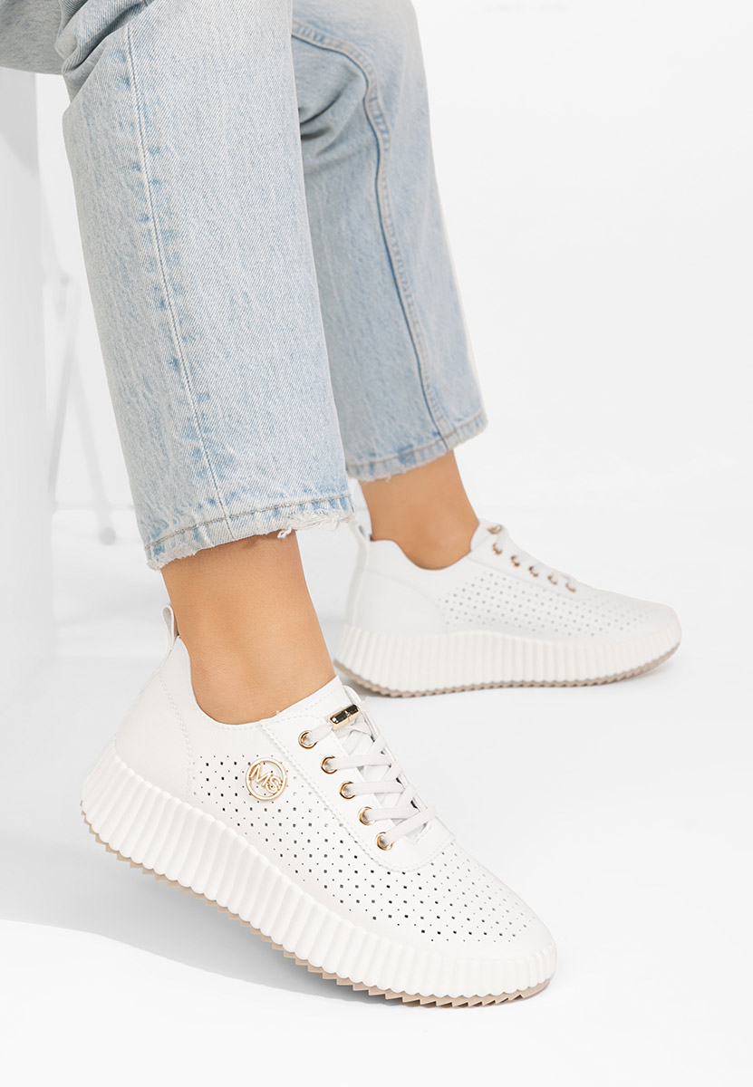 Marlena fehér platform sneaker cipő 