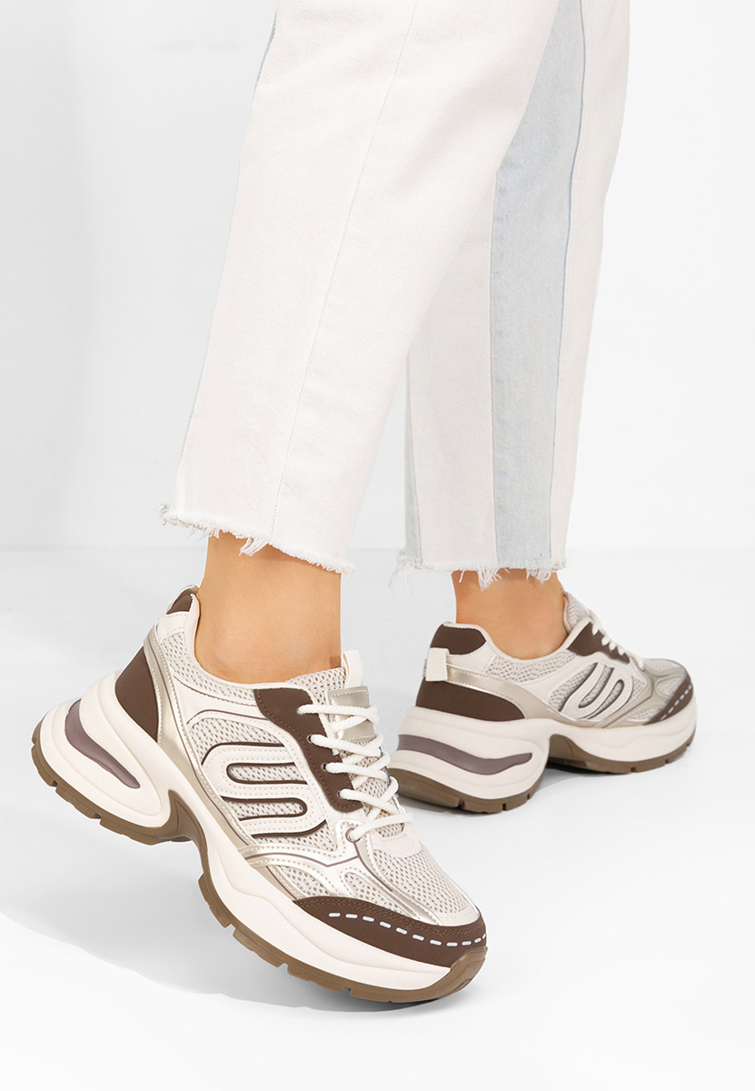 Jolysa bézs telitalpú platform sneaker