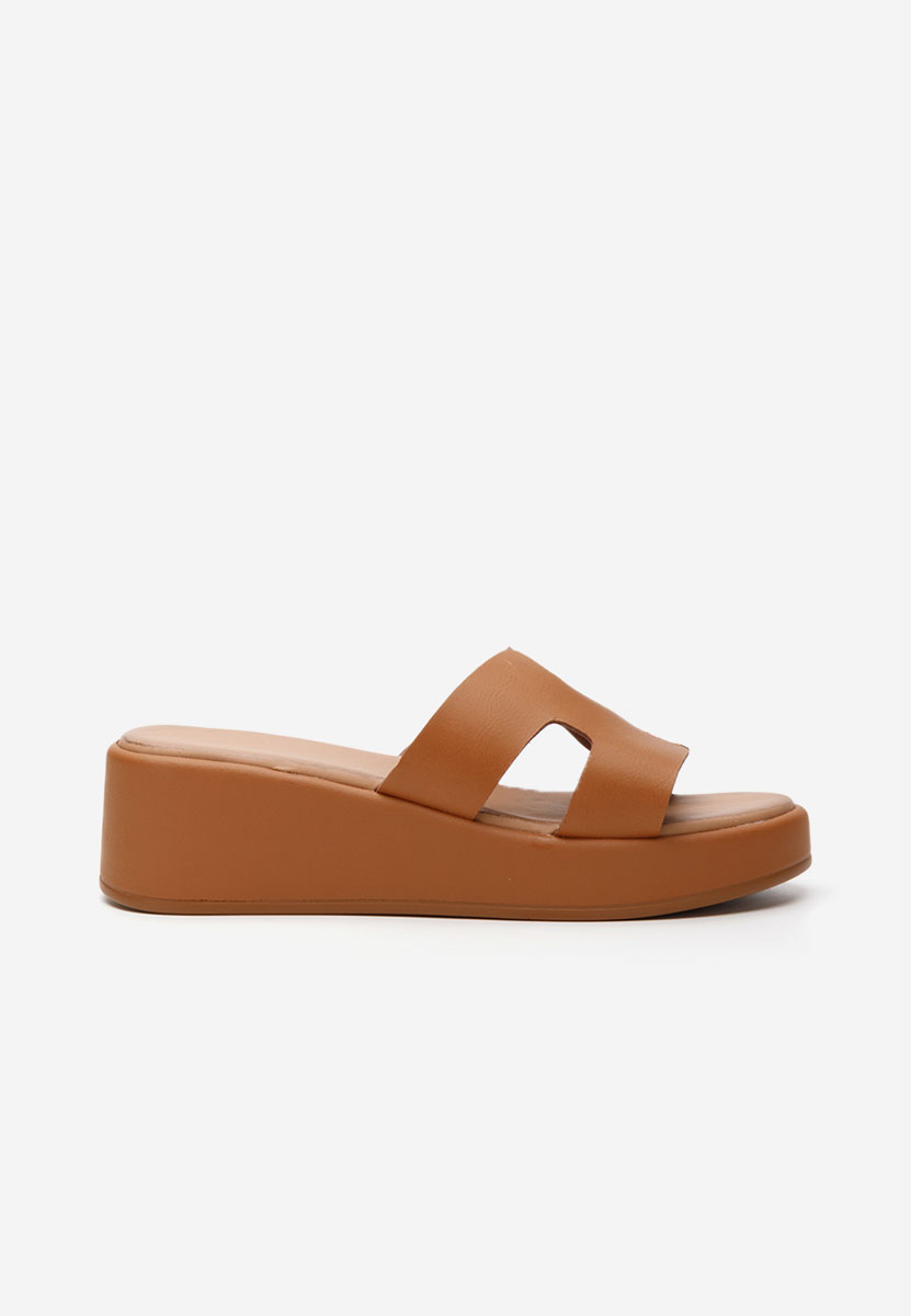 Malynda camel telitalpú platform papucs