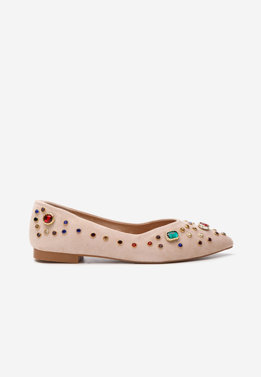 Fredricka khaki elegáns balerina 