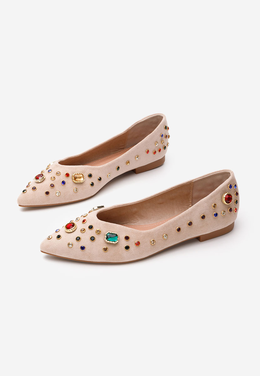 Fredricka khaki elegáns balerina 