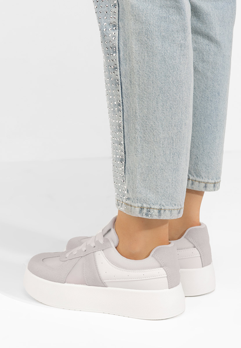 Fyonna fehér platform sneaker cipő 
