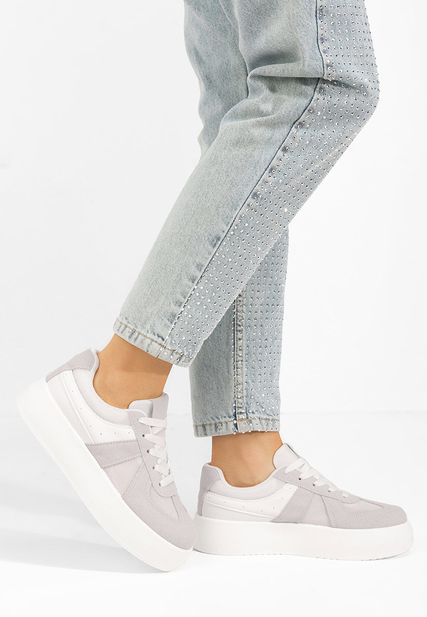 Fyonna fehér platform sneaker cipő 