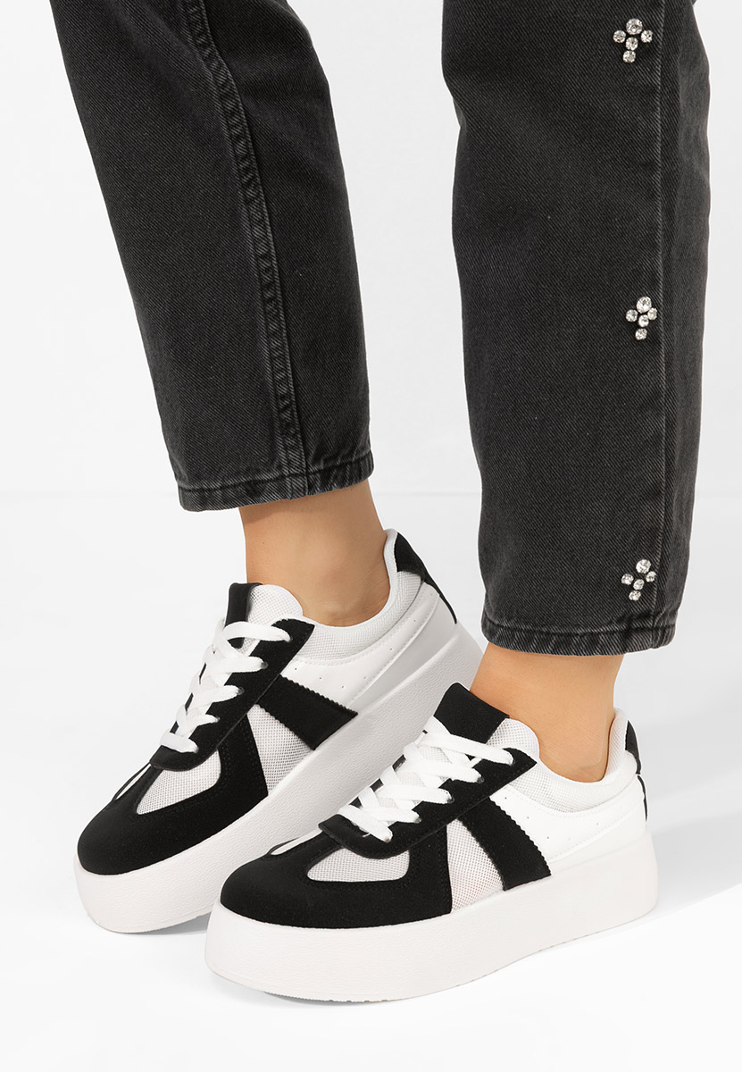 Fyonna fekete platform sneaker cipő 