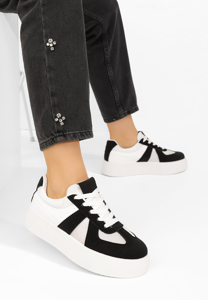 Fyonna fekete platform sneaker cipő 