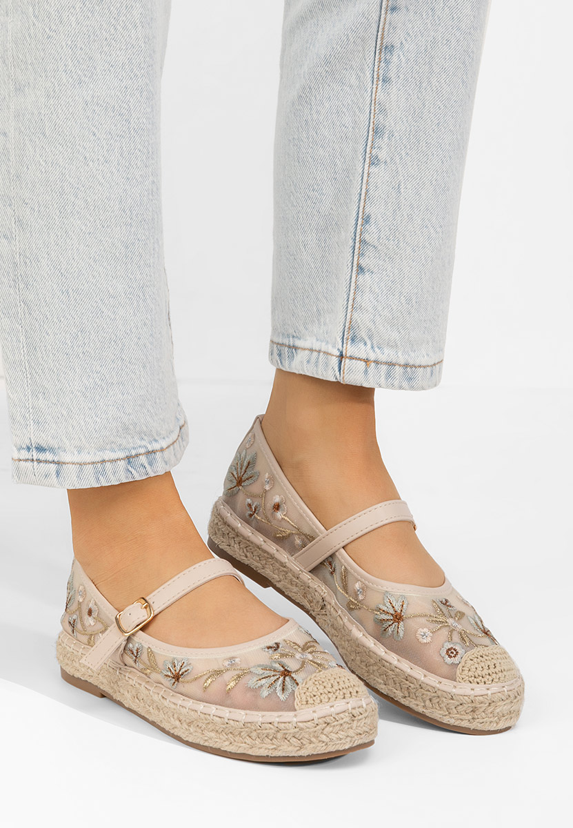 Meaghan bézs női espadrilles