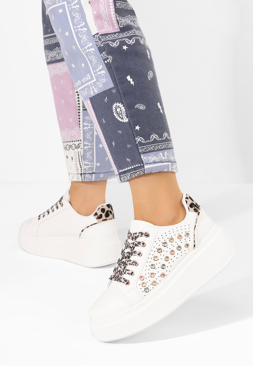 Charolette leopárdmintás telitalpú platform sneaker