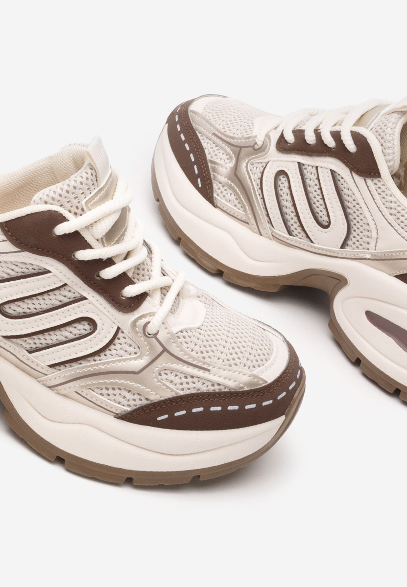 Jolysa bézs telitalpú platform sneaker