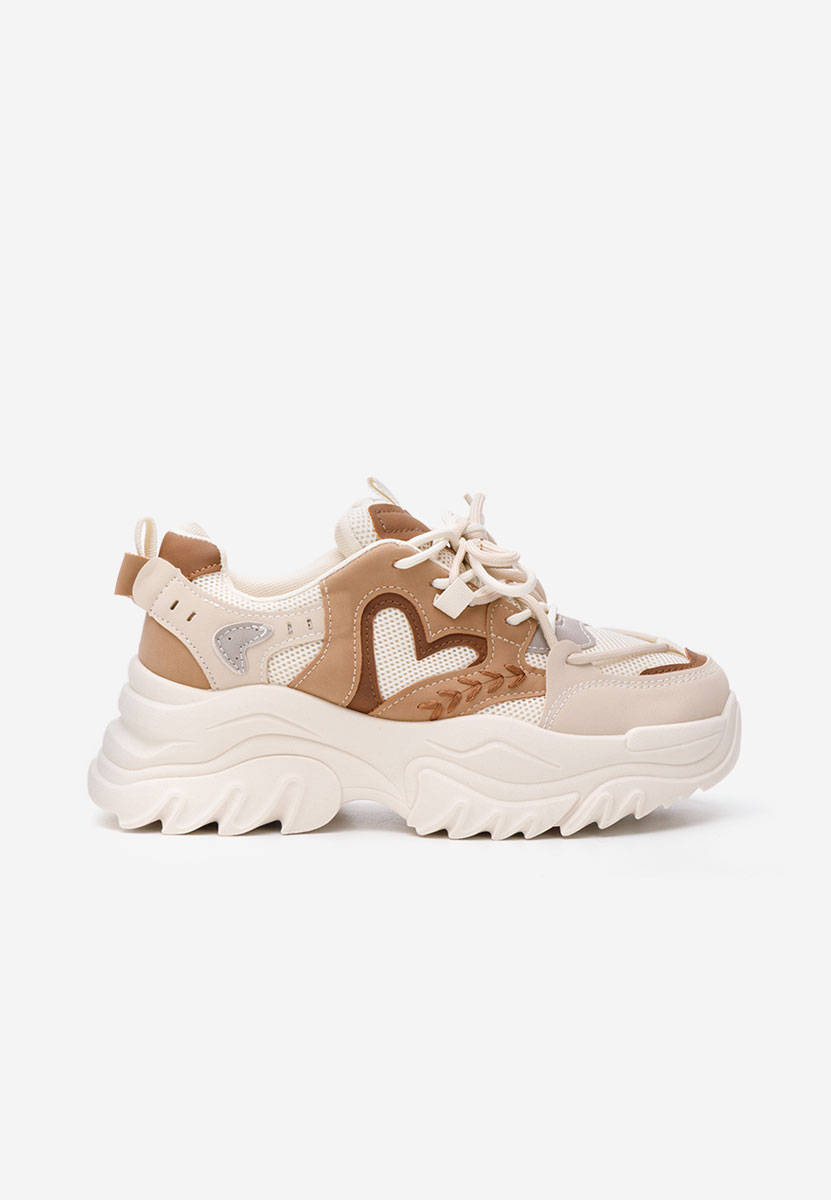 Launa bézs platform sneaker cipő 