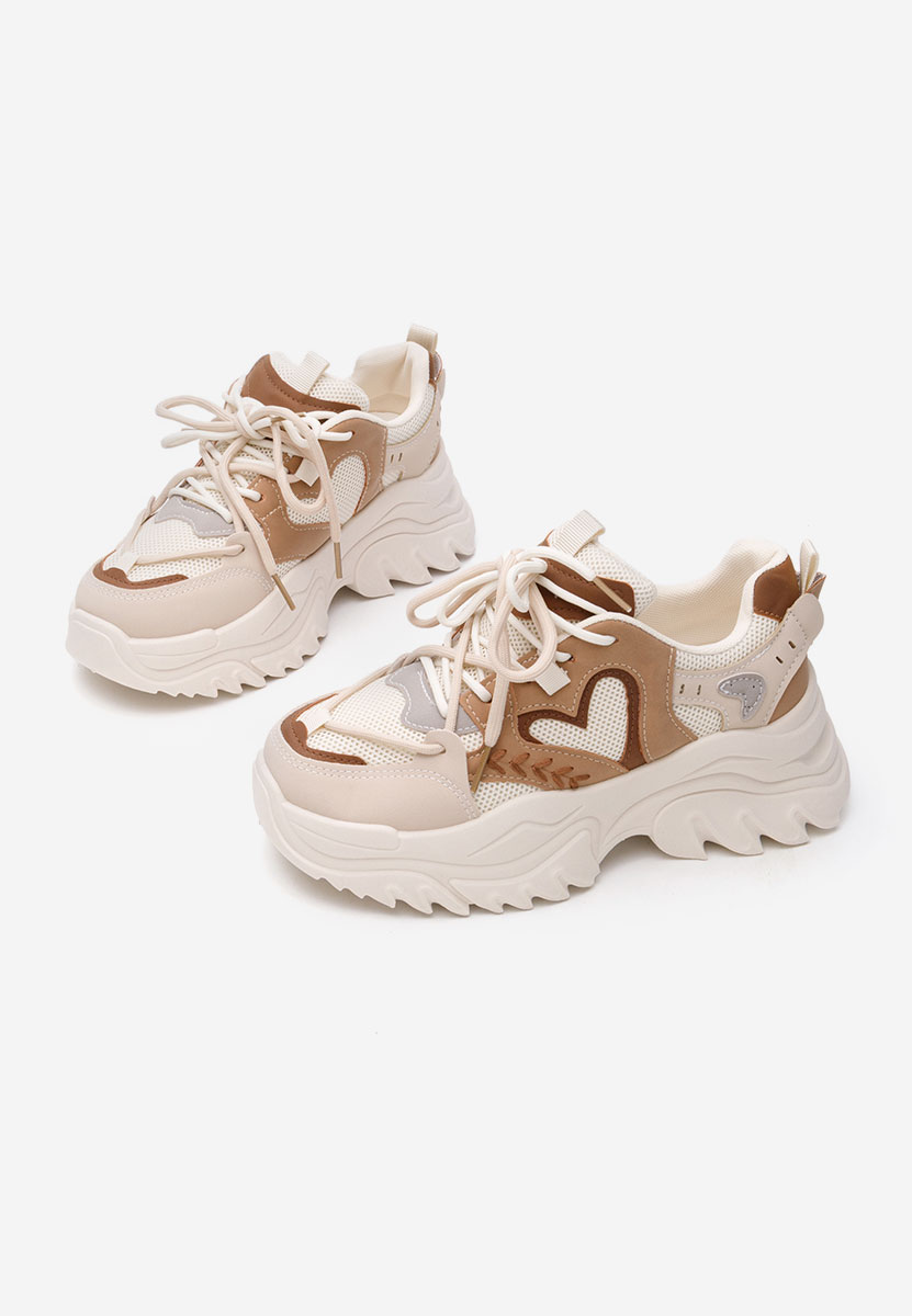 Launa bézs platform sneaker cipő 