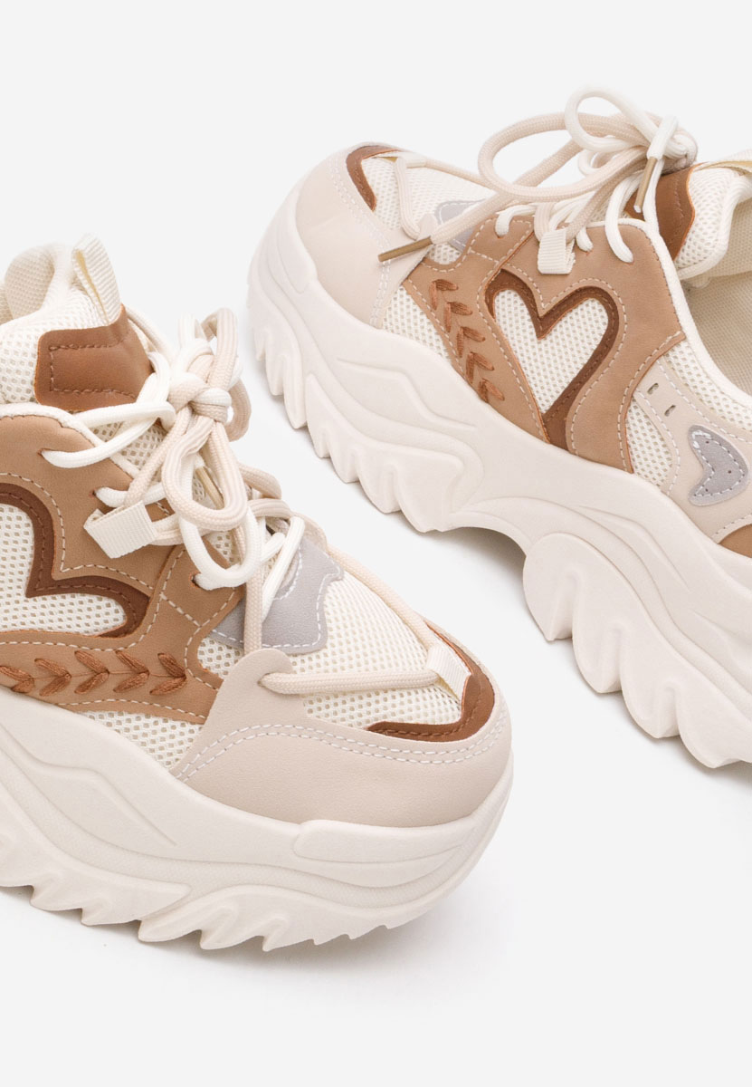 Launa bézs platform sneaker cipő 