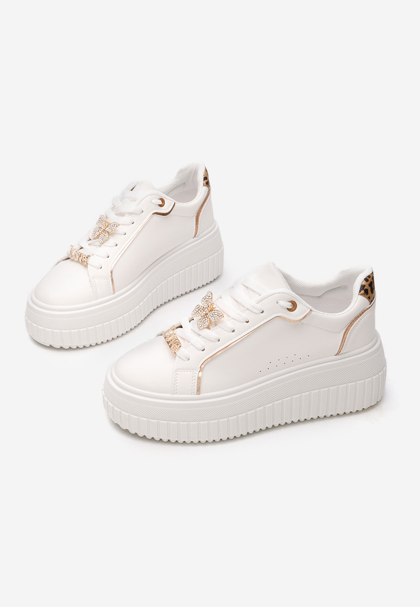 Laureena fehér telitalpú platform sneaker