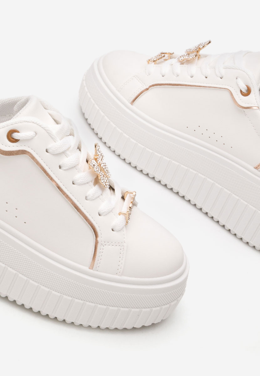 Laureena fehér telitalpú platform sneaker