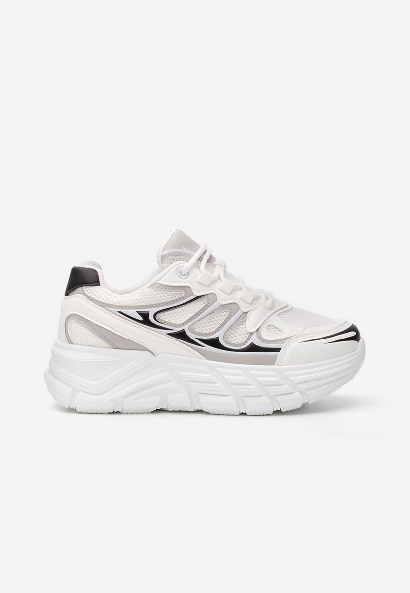 Amberly fehér platform sneaker cipő 