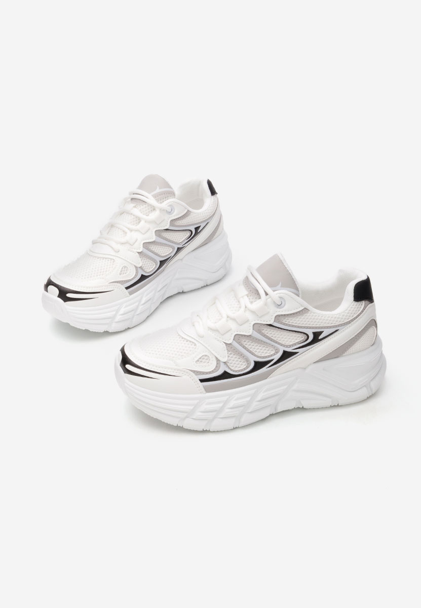 Amberly fehér platform sneaker cipő 