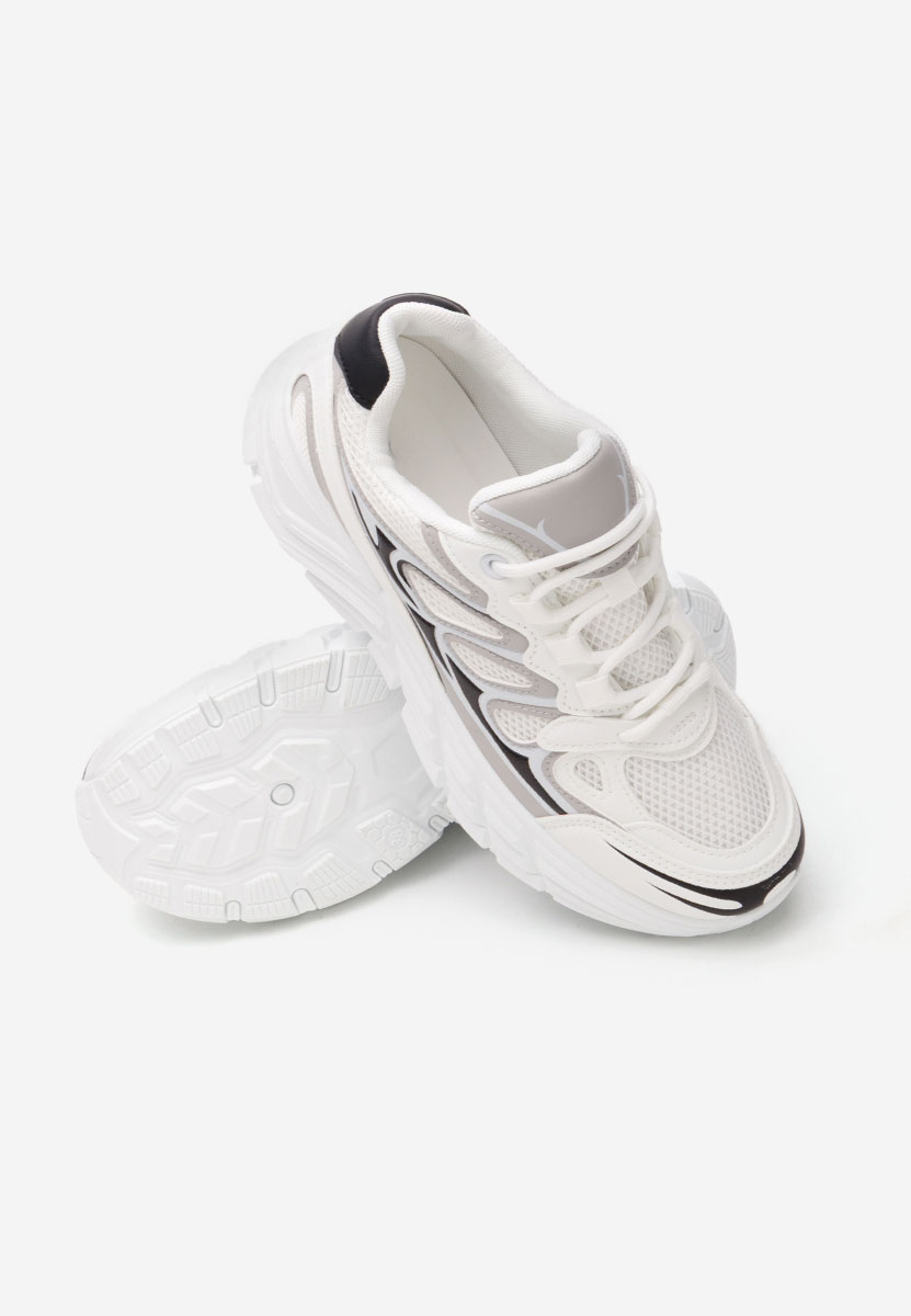 Amberly fehér platform sneaker cipő 