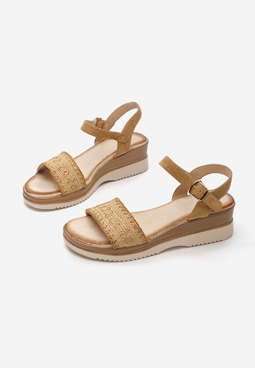 Lavone camel ortopédikus talpú szandál