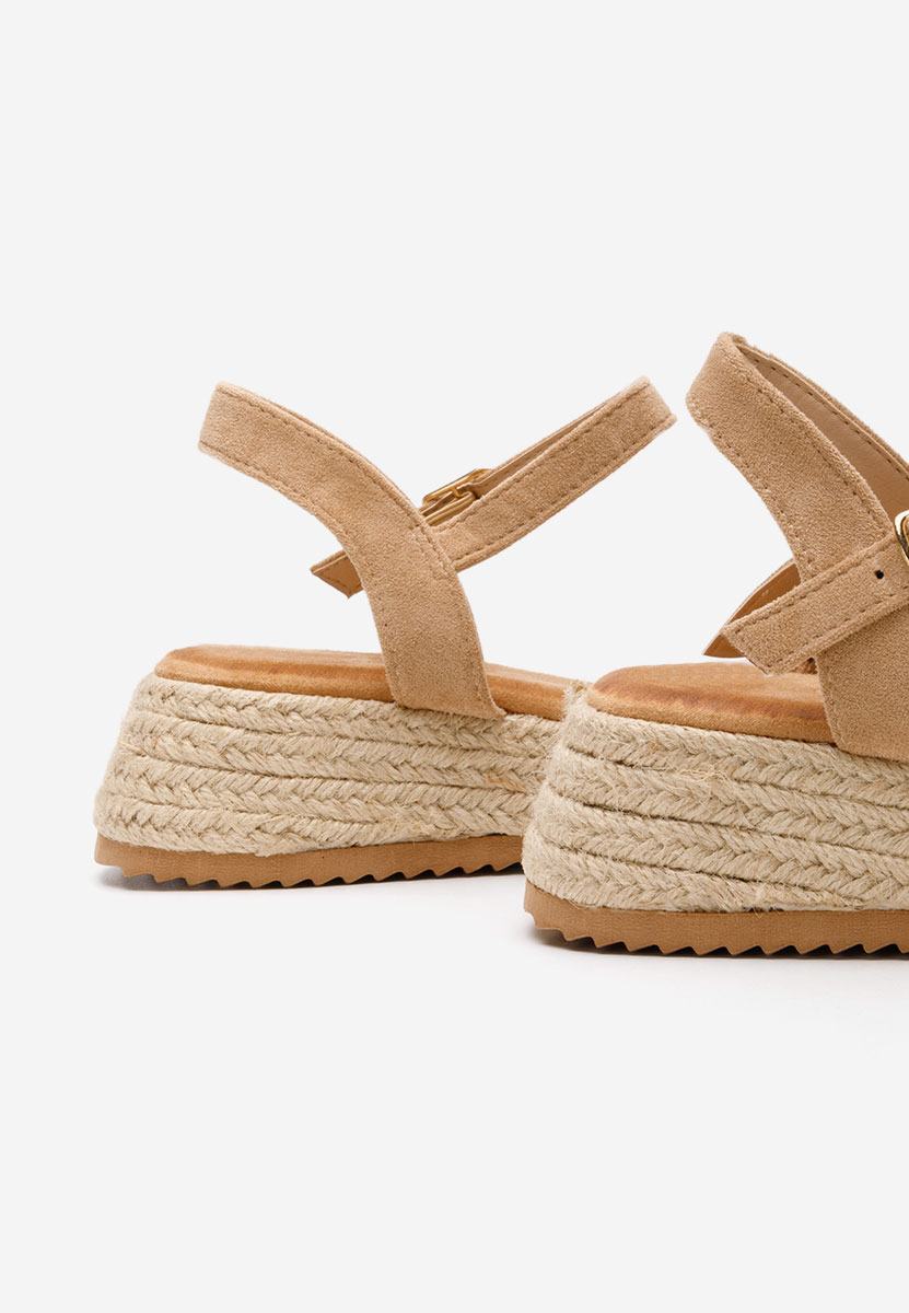 Carmynna khaki platform szandál