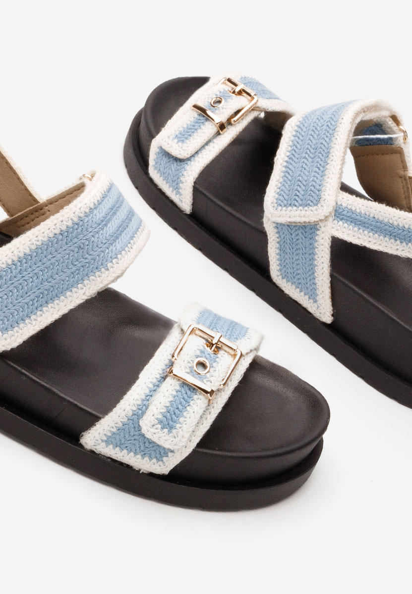 Sharma kék lapos szandál