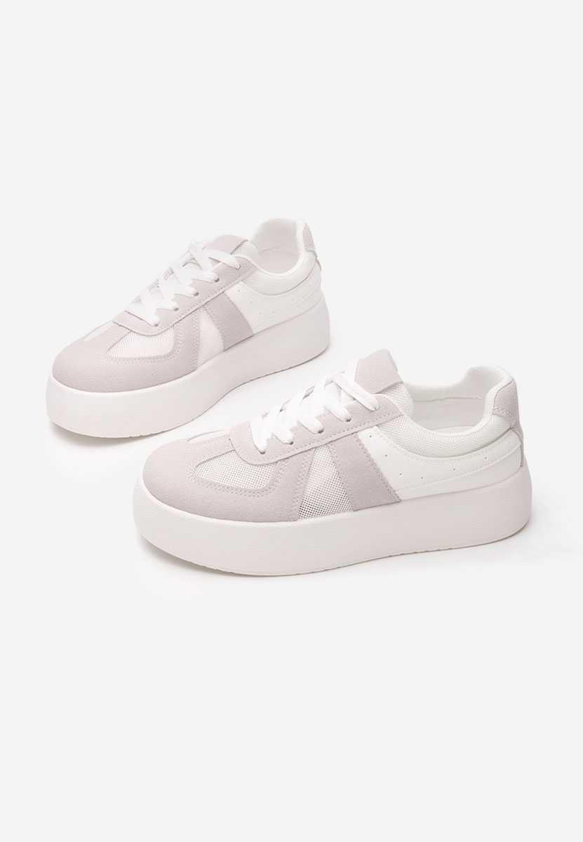 Fyonna fehér platform sneaker cipő 