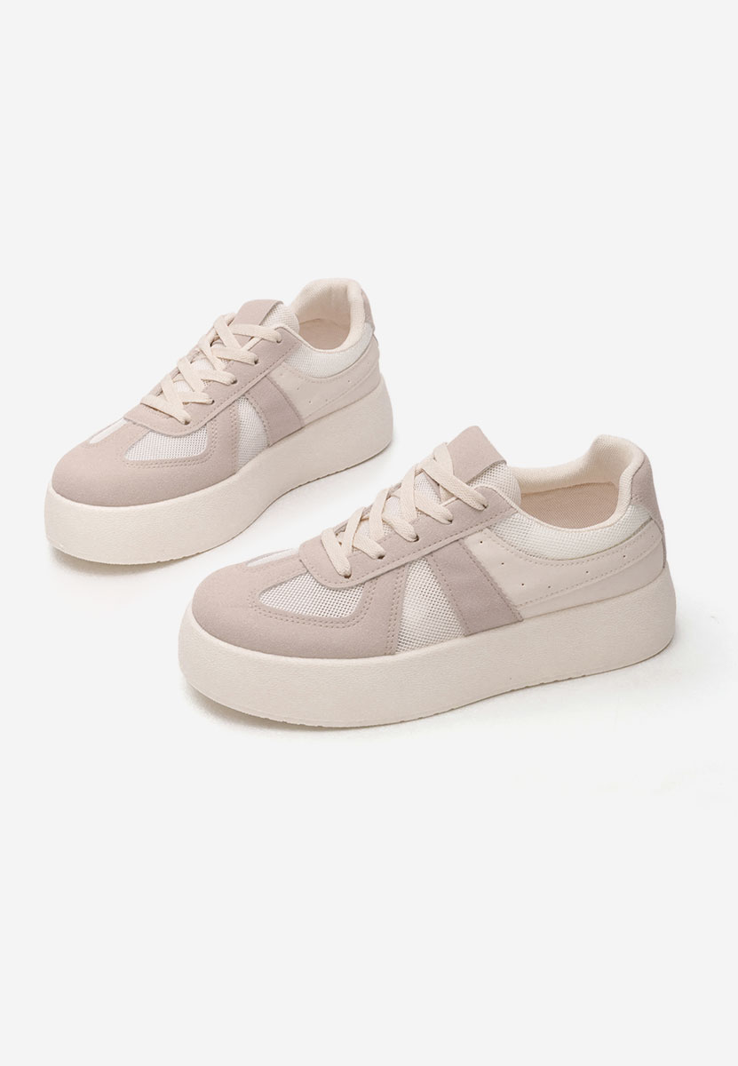 Fyonna bézs platform sneaker cipő 