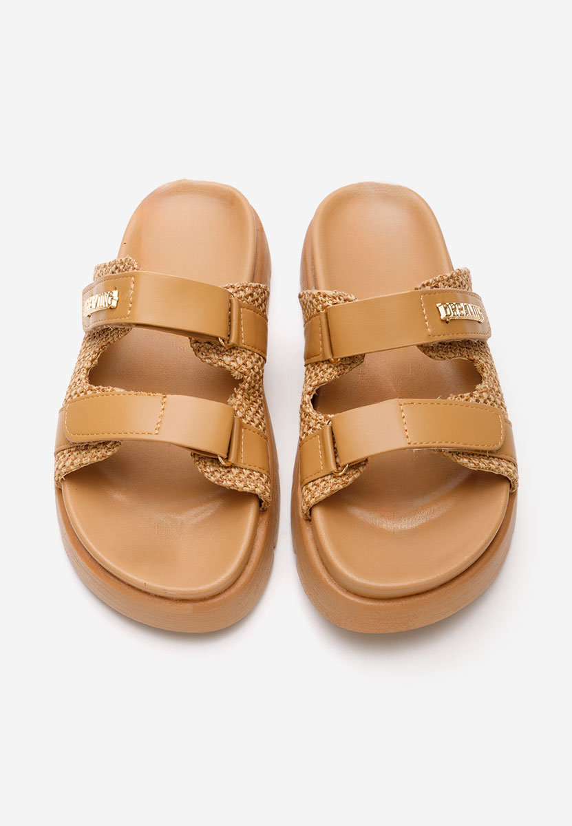 Carrisa camel sarok nélküli papucs