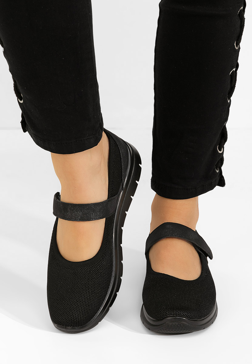 Maila fekete balerina cipő