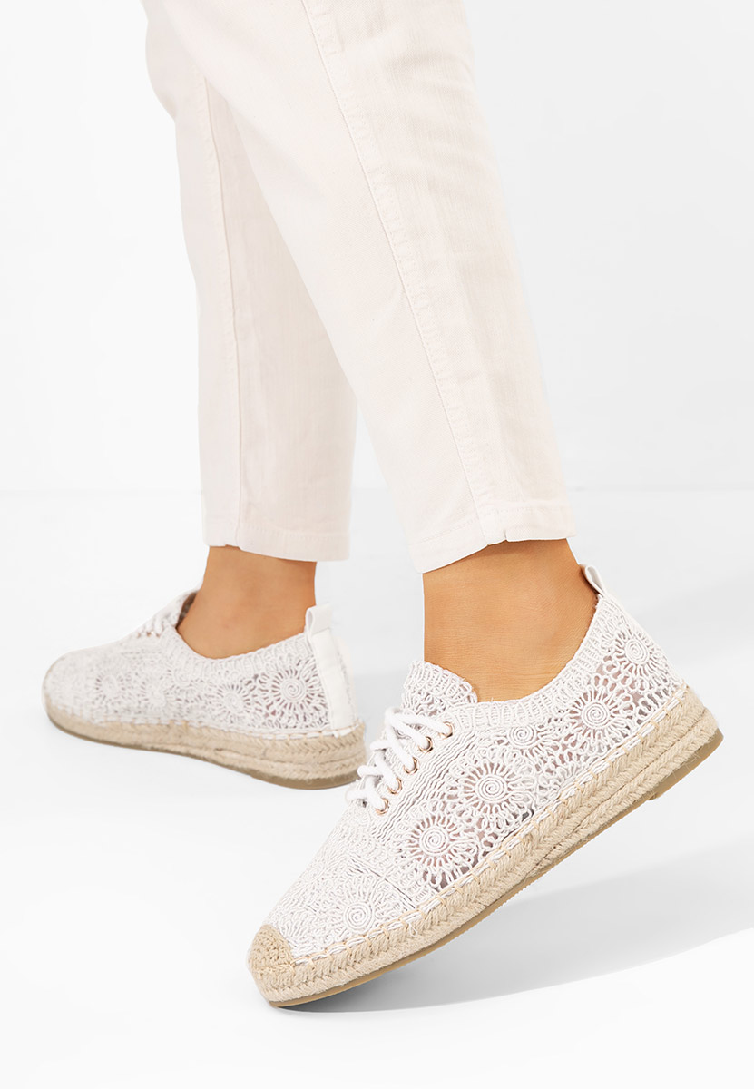 Klarysa fehér női espadrilles